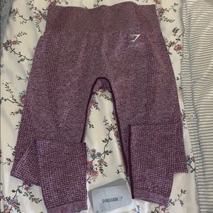 Maroon gym shark leggings